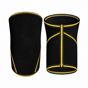 Professional Breathable Men's <b>Knee</b> Wraps & Elbow <b>Support</b> Elastic <b>Straps</b> Brace for Weightlifting - Product Image 2