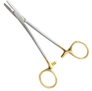 Porte-aiguille chirurgical Blink Surgident BSI-10-55 avec ciseaux et pointes en carbure de tungstène pour hémostase, instrument de classe I certifié CE - Product Image 2