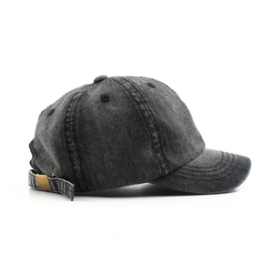 Gorra de Béisbol Personalizada de 5 Paneles con Bordado a Mano, Estilo Dad Hat, Talla Grande, en Denim Lavado de Alta Calidad, con Aspecto Desgastado - Product Image 5