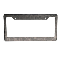 Cadre de plaque d'immatriculation en fibre de carbone, taille universelle, couleur personnalisée, logo, accessoires de voiture