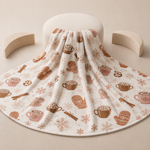 Custom Printed <b>Throw</b> Blanket Personalized Typewriter Turtle Bonsai Peacock Billiards Cocoa Sublimation Flannel Fleece Polyester - Product Image 3