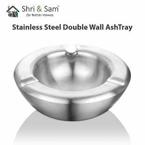 Double Wall Stainless Steel Ashtray - Product Image 4
