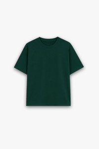 Camiseta verde personalizada, añade tu propio logotipo, camiseta de punto, ropa informal, longitud regular, estilo liso teñido, tejido transpirable. - Product Image 6