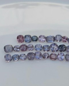 Spinel de Birmanie naturel, violet lavande, taille coussin, pierres précieuses en vrac pour la fabrication de bijoux, lot premium certifié IGI, couleur claire - Product Image 4
