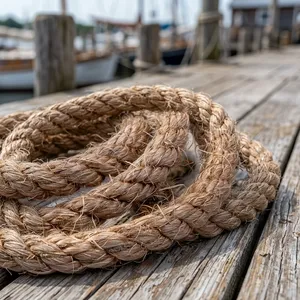 Corde en abaca naturelle de Manille, robuste, tressée et torsadée, pour l'amarrage et les utilisations marines - Product Image 1