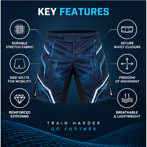 Custom Arctic Split MMA Fight <b>Grappling</b> <b>Shorts</b> Polyester/Cotton Quick Dry Breathable Stretch Regular Fit Manufacturer OEM ODM - Product Image 5