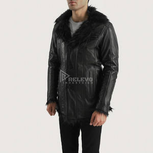 Expédition rapide Veste en cuir véritable pour homme style Cafe Racer Vêtements de motard en cuir de vache véritable Vente en gros - Product Image 2