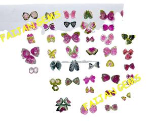 Tourmaline papillon incurvé cabochon de pierres précieuses en vrac en gros disponible meilleure qualité pour bijoux pendentif faisant des pierres précieuses - Product Image 1