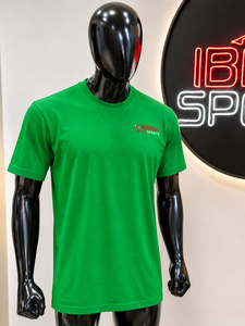 IBERIA Vente en gros T-shirt vert à col rond de qualité supérieure |   T-shirt décontracté à manches courtes |   Vêtements en gros avec logo personnalisé OEM - Product Image 5