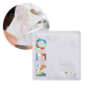 Masque facial en feuille de fibres biomimétiques OEM, complexe d'eau de mer profonde, anti-sensibilité, hydratation longue durée, soins de la peau en marque privée - Product Image 1