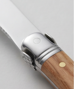 Silver <b>Flatware</b> Collection With Natural Wooden Handles Elegant Tabletop Cutlery Set With Comfortable Grip For Dining Serving - Product Image 2