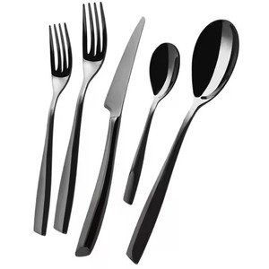 Juego de Cubiertos Metálicos Modernos para Comedor, Juego de Cuchara, Tenedor y Cuchillo, Vajilla Elegante para Mesa de Cocina, Acabado Duradero - Product Image 1