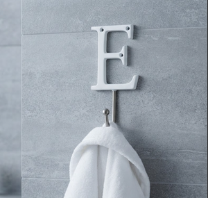 Premium E Alphabet Design Wall <b>Hook</b> With Modern Style Perfect For Bathroom Clothes And Towel Storage - Product Image 5