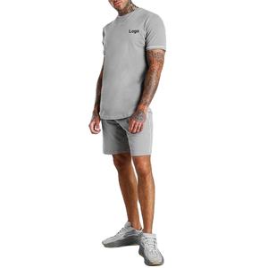 Conjunto de Shorts Casuales de Verano 2026 para Hombre, Camiseta de Manga Corta y Shorts, Conjunto Deportivo Sólido, Ropa de Marca para Hombre, Conjunto de 2 Piezas - Product Image 1