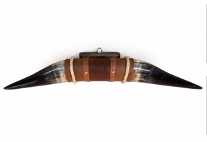 Juego de Cuernos de Toro Montados, Ecológicos, Hechos a Mano, Rústicos, Modernos, con Diseño Animal, Cuernos Pulidos, Decoración del Hogar Estilo Western, Pascua - Product Image 3
