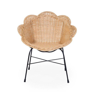 Linda Silla Infantil de Ratán, Sillón Infantil de Mimbre Festoneado, Silla Decorativa Hecha a Mano con Caña Natural, Silla de Lectura para Cuarto de Niños, OEM - Product Image 1