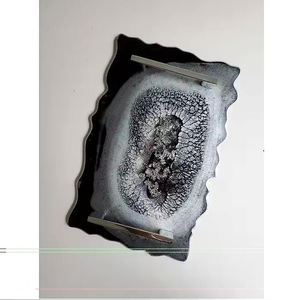 Bandeja de Servir de Resina Ecológica Artística, Hecha a Mano por Artesanos Expertos, Decoración de Hogar de Lujo, Regalo, Modelo Personalizable en Tamaño y Color - Product Image 4