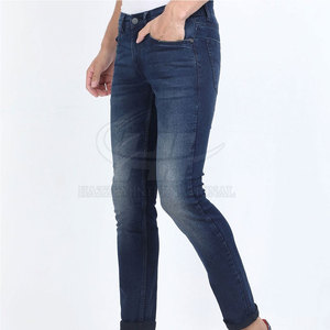 Pantalon en jean décontracté de fabrication professionnelle à bas prix, service OEM, design de logo personnalisé, pantalon pour homme, 100% coton, séchage rapide, respirant - Product Image 3