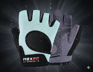 Guantes Deportivos RexFit para Gimnasio |   Guantes Ligeros y Transpirables para Entrenamiento de Pesas, Soporte Completo para el Agarre, Cierre con Cordón, Medios Guantes para Fitness - Product Image 2