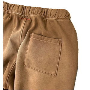 Pantalon de survêtement en velours côtelé marron pour homme, taille élastique avec cordon de serrage, décontracté, pour l'automne, en tissu tricoté mi-lourd - Product Image 5