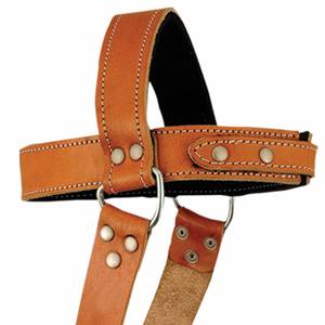 Wholesale Custom Design High Quality Adjustable Portable Made New Fitness Bodybuilding Brand Genuine <b>Leather</b> Head <b>Harness</b> - Product Image 4