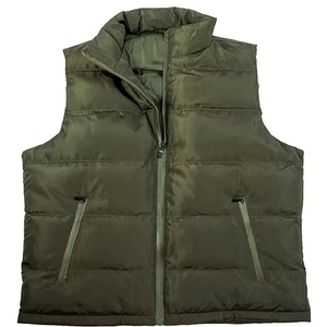 Chaleco Acolchado de Invierno para Hombre de Alta Calidad, Transpirable, Sin Mangas, Casual, con Cierre, Relleno de Algodón - Product Image 4