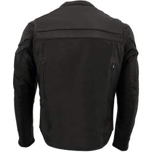 Chaqueta MC Ligera de Cuero Negro 'Crossover' para Hombre, Modelo MLM1525, 2025 - Product Image 2