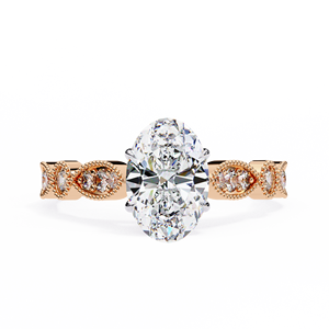 1.20ct Oval cut Lab Grown Diamond E VSS 925 <b>Silver</b> Gold Plated IGI Certified Luxury <b>Solitaire</b> Engagement <b>Ring</b> Anniversary - Product Image 4