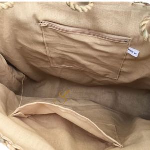 Handwoven Water Hyacinth Beach Tote <b>Bag</b>: Large <b>Summer</b> <b>Straw</b> <b>Bag</b> - Product Image 5