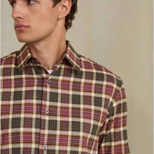 Custom High Quality Cartoon Cotton Vintage Regular Fit <b>Wash</b> Check Long Sleeve <b>Flannel</b> Plus Size Men's Shirts - Product Image 3
