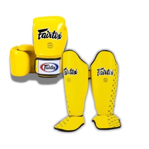 Guantes de Sanda MMA Fairtex y Protectores de Espinilla de Cuero Premium, Transpirables, Ligeros, con Correa Ajustable para la Muñeca, para Adultos - Product Image 2