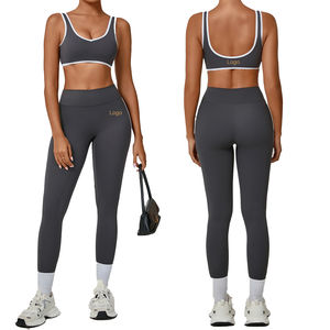 Conjuntos de Yoga OEM con Logotipo Personalizado, Fabricante de Ropa Deportiva Personalizada, Conjunto de Sujetador Deportivo y Leggings en Colores Personalizados - Product Image 2