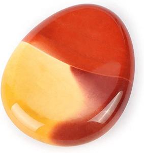 ムーカイトジャスパークリスタルサム心配石ジェムストーンペンダントハートヒーリングパターン瑪瑙クォーツ不安瞑想レイキチャクラ - Product Image 1