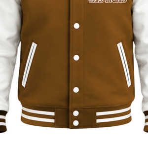 Blouson Bomber Athlétique Classique pour Homme, Style Universitaire, avec Boutons Pression et Col Côtelé - Product Image 4