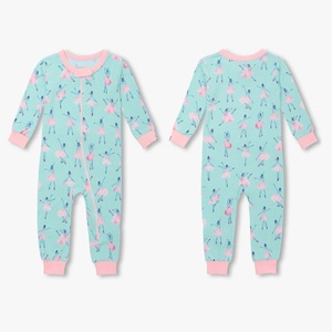 Nuevo Conjunto de Mameluco para Bebé con Cremallera Bidireccional YKK, Unisex, Suave, Ecológico, 100% Algodón, Pijama para Recién Nacido con Estampado Natural - Product Image 4