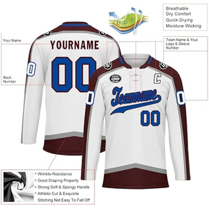 OEM Custom Hockey Jersey 100% Polyester Sublimation Printed Embroidery Pakistan Supplier Wholesale Export USA Buyers - Product Image 4