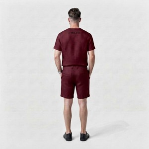 Hawk Eye Sports Nouvelle Collection – T-shirt Sport Décontracté Homme Slim Fit en Coton Tricoté Polaire 400g, Col Rond, Manches Courtes, Couleur Unie - Product Image 5