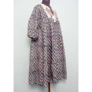 Exportateurs de robes d'été bohèmes maxi en coton 100% imprimé numérique floral, écologiques, coupe trapèze, pour femmes - Product Image 5