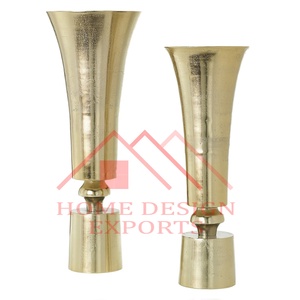 Centros de mesa de aluminio, jarrón de trompeta, decoración de pasillo y suelo de boda para el hogar, hoteles y restaurantes, superventas 2024 - Product Image 6