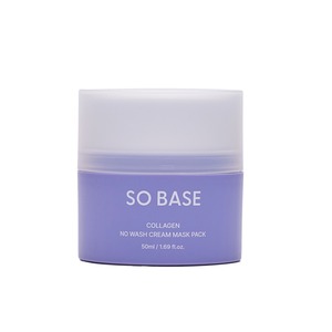 [ECOSMEC] SO BASE Masque Crème au Collagène Sans Rinçage, Contenant Broyeur, Usage Quotidien, Hydratant, Masque de Nuit pour le Visage - Product Image 1