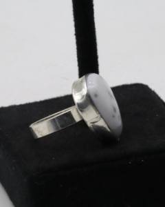 Natural Agate <b>Adjustable</b> <b>Ring</b> for Women – German Silver Handmade Agate Stone <b>Ring</b> Boho Gemstone Jewelry - Product Image 2