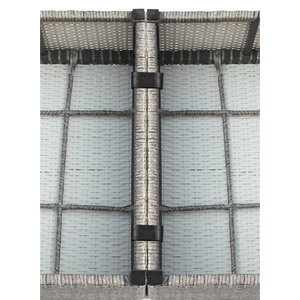 Set Divano da Esterno in Vimini Completamente Assemblato per 4 Persone con Cuscini Confortevoli - Comodo Gruppo di Sedute per Esterni - Product Image 5