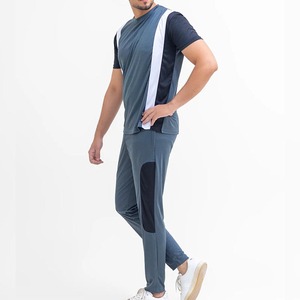 Chándal de Verano para Hombre, Personalizado al por Mayor, de Alta Calidad, 100% Algodón Sólido, Transpirable, Ligero, de Secado Rápido, Color Personalizado - Product Image 1