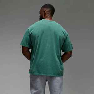 High Quality Digital Printing <b>Hip</b> Hop Style Men's T-Shirt 100% Cotton Solid Color High Quality Quick Dry Breathable Loose Fit - Product Image 3