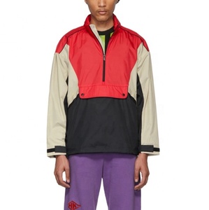 Chaqueta de lluvia para hombre con logo personalizado, chaqueta cortavientos con capucha de nailon, impermeable, con bolsillos frontales para correr al aire libre - Product Image 1