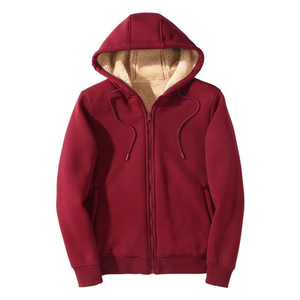 Sudadera con capucha unisex al por mayor, personalizable con logo, de peso pesado, con cremallera, para invierno, cálida, térmica, de algodón, para hombre - Product Image 6
