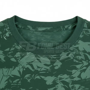 Camiseta Deportiva Personalizada de Punto Transpirable para Hombre, Ropa Deportiva de Malla de Alto Rendimiento, Algodón Lavado, Color Liso - Product Image 3