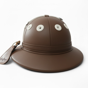 Casco de Polo Ecuestre Geoffrey de PU Sintético con Carcasa de Fibra de Vidrio y Logotipo Personalizado - Adultos - Hecho en PK - Product Image 1