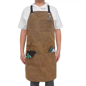 Genuine Leather Quick Dry Apron/Custom Logo Wholesale Cheap Prices Adjustable 100% Leather Manufacture Apron - Product Image 5