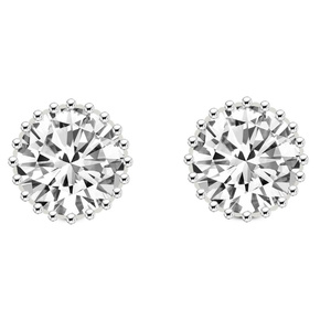 Vente en gros au meilleur prix, boucles d'oreilles en or 9K/10K/12K/14K/18K avec diamants Caelia (3 Ct.) Tw. Boucles d'oreilles en diamant brillant VS1, VVS1 pour femmes - Product Image 1